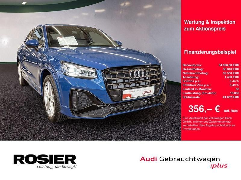 Blau / ascariblau Gebraucht 2025 Audi Q2 S-Line SUV | 34.990 € (Fairer Preis) - Bild 1/4