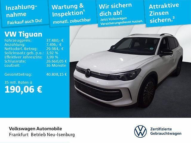 Pure white Gebraucht 2025 VW Tiguan Life SUV | 37.480 € (Fairer Preis) - Bild 1/4