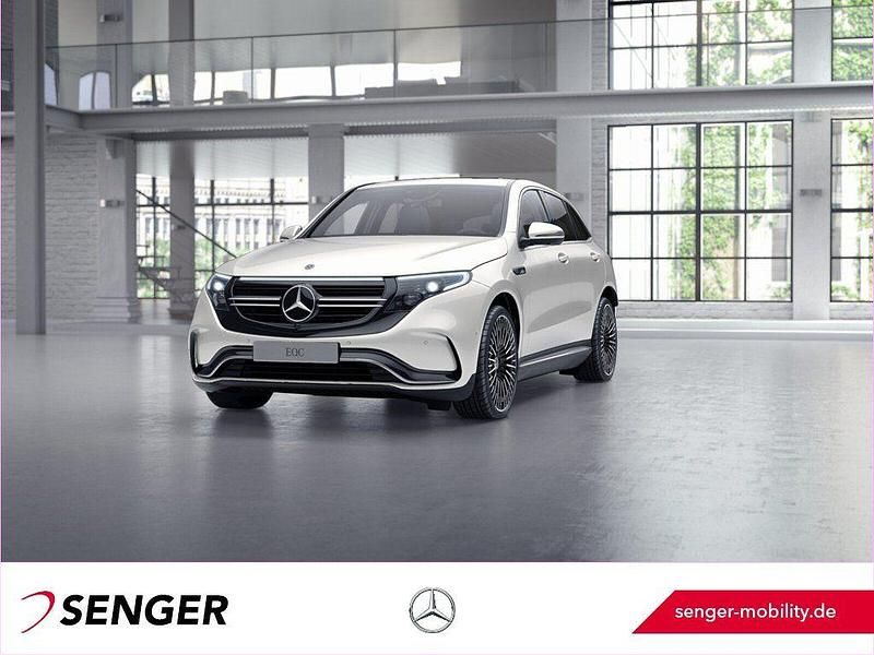 Designo diamantweiß bright Gebraucht 2021 Mercedes EQC400 AMG line SUV | 39.970 € (Fairer Preis) - Bild 1/4