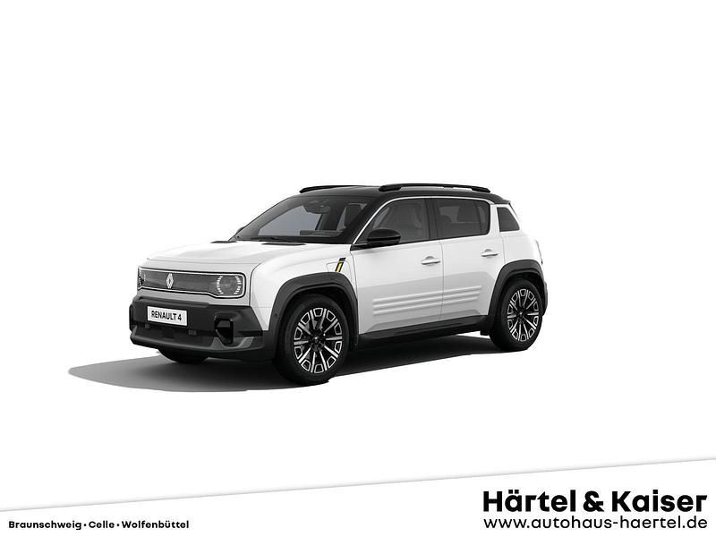 Arktisweiss + black pearlschwarz metallic (weiß) Neu 2025 Renault 4 E-Tech Iconic SUV | 36.479 € (Fairer Preis) - Bild 1/4