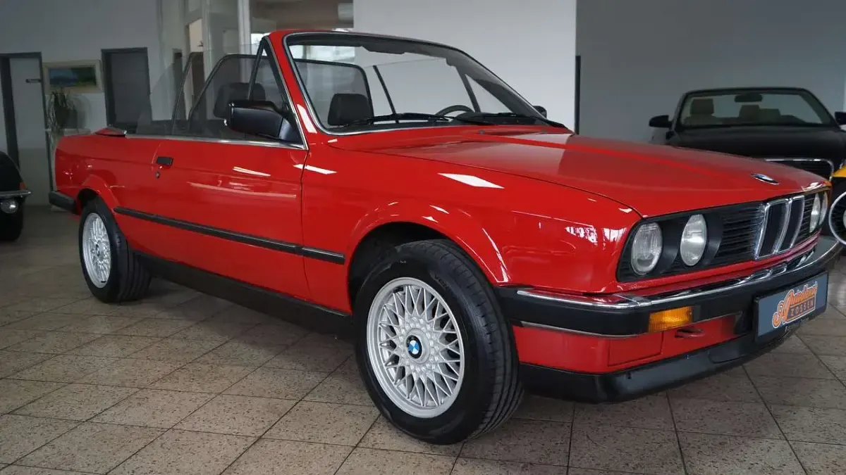 Gebraucht BMW 320 Cabriolet 129 PS (94 kW) 1987 Zinoberrot Cabrio