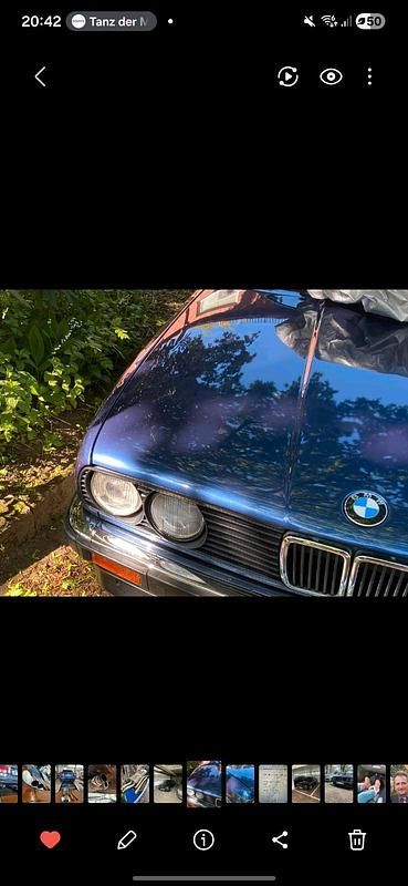 Brugt BMW 320 1988 Blå Cabriolet