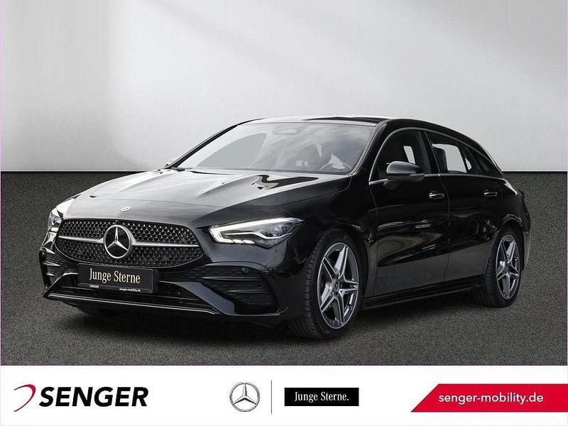 Unilack nachtschwarz Gebraucht 2024 Mercedes CLA180 Shooting Brake AMG Kombi | 33.880 € (Etwas zu teuer) - Bild 1/3