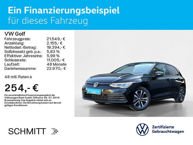 Gebraucht VW Golf VIII Life 150 PS (110 kW) 2020 Schwarz