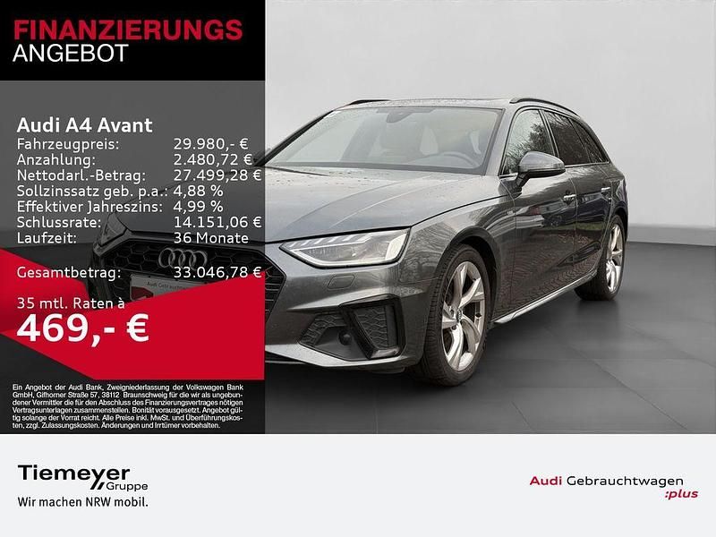 Grau Gebraucht 2020 Audi A4 S-Line Kombi | 29.980 € (Fairer Preis) - Bild 1/4