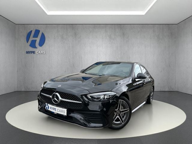 Schwarz Gebraucht 2022 Mercedes C220 AMG line Limousine | 38.970 € (Fairer Preis) - Bild 1/4