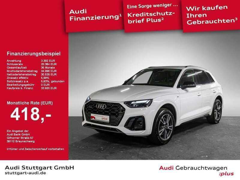 Ibisweiß Gebraucht 2021 Audi Q5 S-Line SUV | 35.420 € (Guter Preis) - Bild 1/2