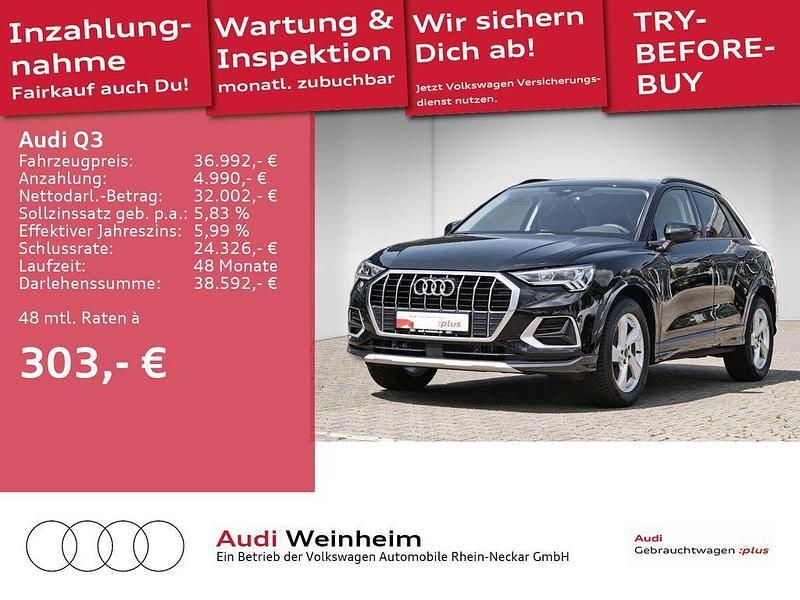 Mythosschwarz metallic Gebraucht 2024 Audi Q3 Advanced SUV | 36.992 € (Fairer Preis) - Bild 1/2