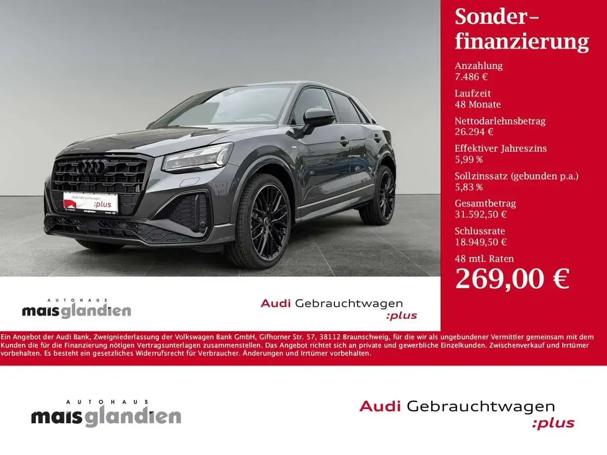 Gebraucht Audi Q2 S-Line 150 PS (110 kW) 2025 Daytonagrau perleffekt SUV