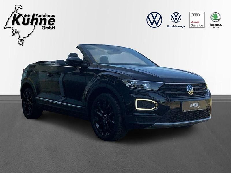 Schwarz Gebraucht 2021 VW T-Roc Cabriolet Style Cabrio | 25.489 € (Fairer Preis) - Bild 1/4