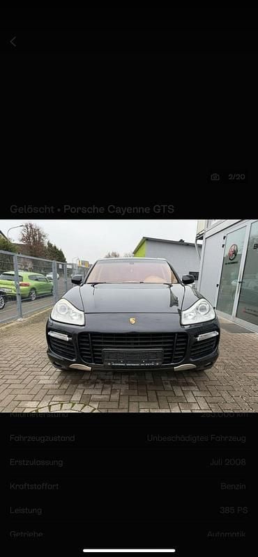 Schwarz Gebraucht 2008 Porsche Cayenne GTS SUV | 8.500 € (Superpreis) - Bild 1/4