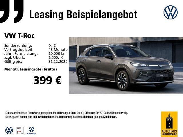 Grau Neu 2025 VW T-Roc Style SUV | 41.222 € (Teuer) - Bild 1/4