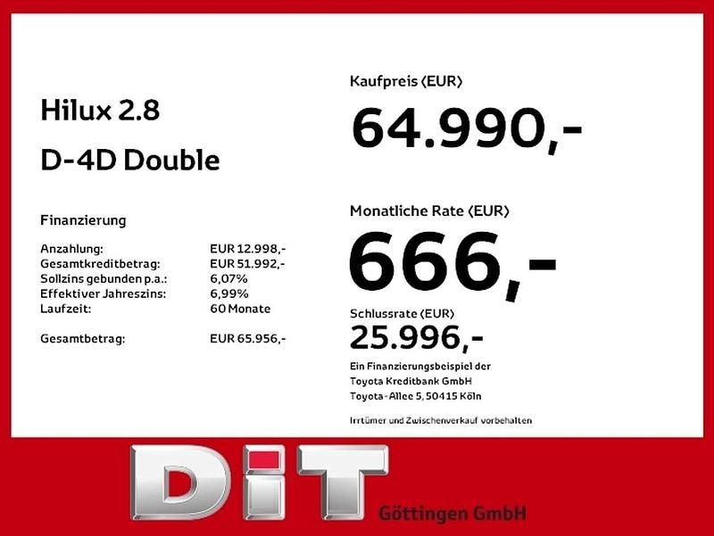 Neu Toyota HiLux 204 PS (150 kW) 2026 Marlingrau Pickup