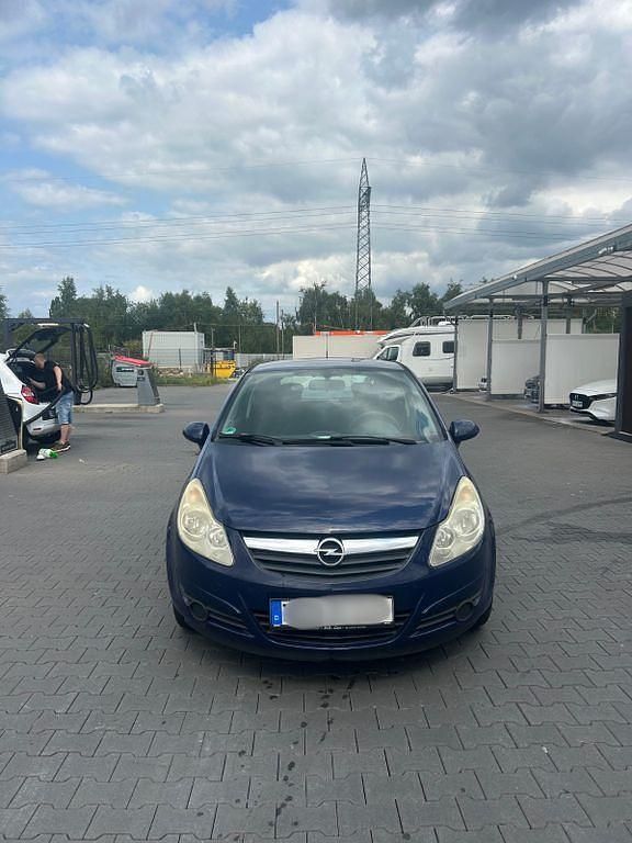 Blau Gebraucht 2008 Opel Corsa Edition Limousine | 500 € (Superpreis) - Bild 1/4