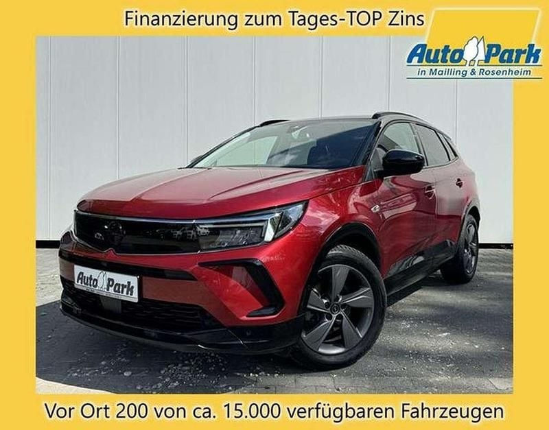 Rubin rot / dach schwarz metal Gebraucht 2023 Opel Grandland X SUV | 23.477 € (Guter Preis) - Bild 1/3