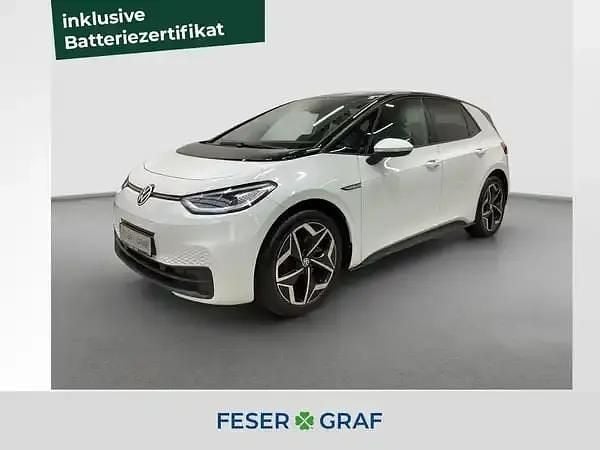 Gletscherweiß Gebraucht 2021 VW ID.3 Pro Performance Kleinwagen | 21.480 € (Guter Preis) - Bild 1/2