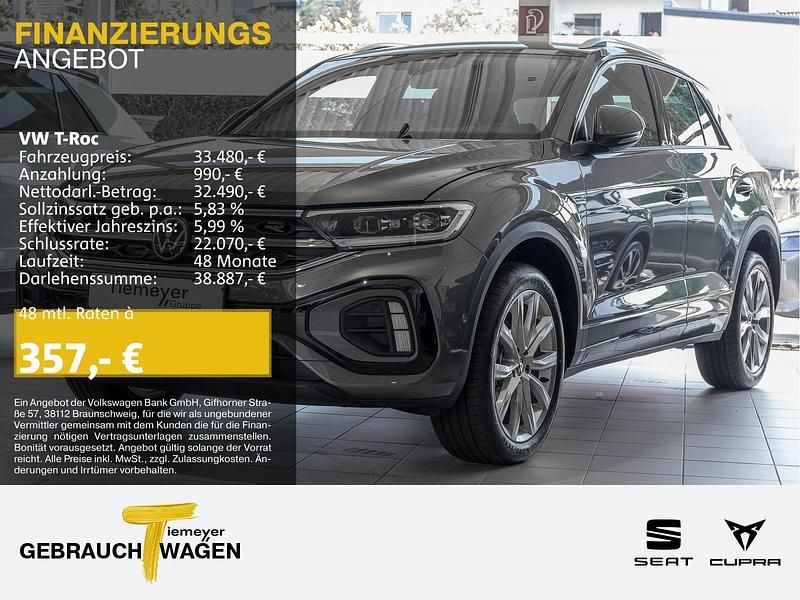 Grau Gebraucht 2025 VW T-Roc IQ Drive SUV | 31.480 € (Guter Preis) - Bild 1/3