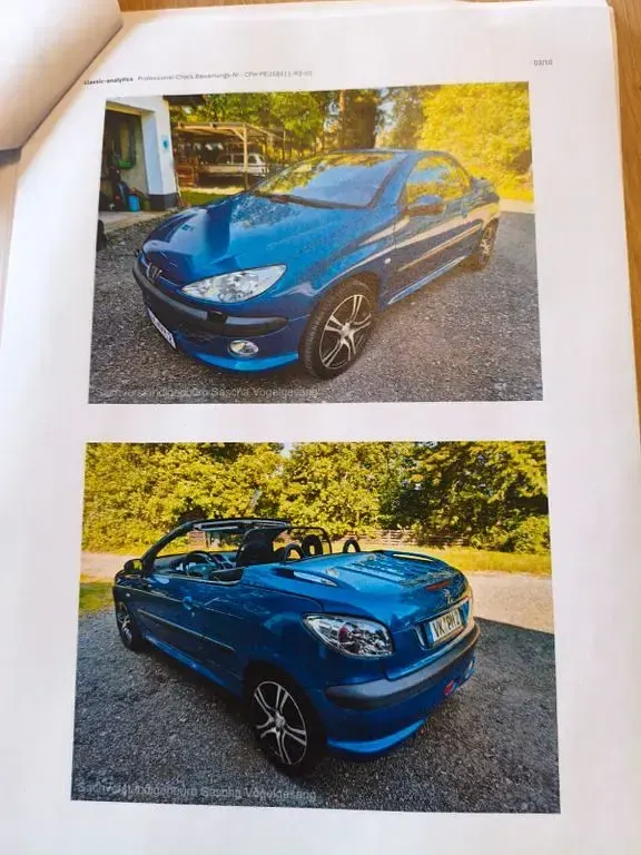 Gebraucht Peugeot 206 CC Platinum 109 PS (80 kW) 2002 Blau Cabrio