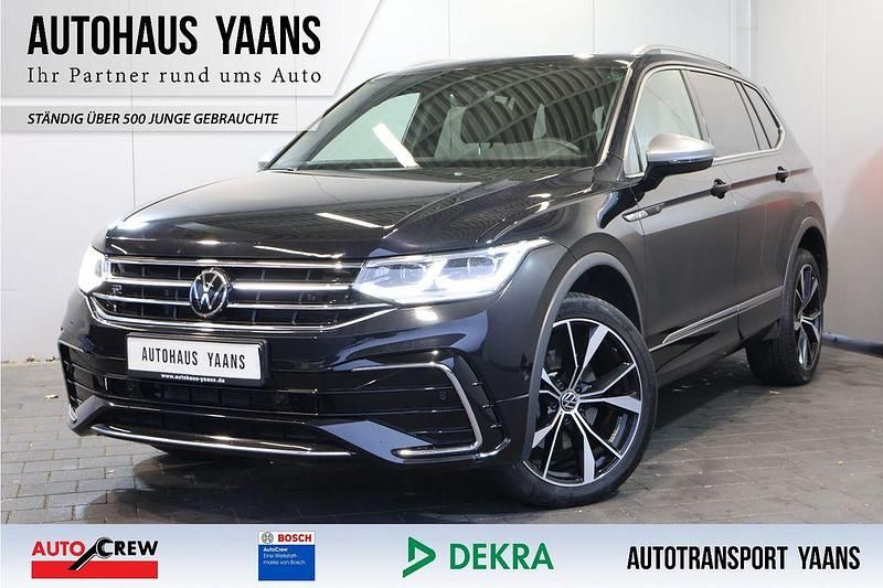Schwarz Gebraucht 2022 VW Tiguan Allspace R-line SUV | 35.979 € (Guter Preis) - Bild 1/4