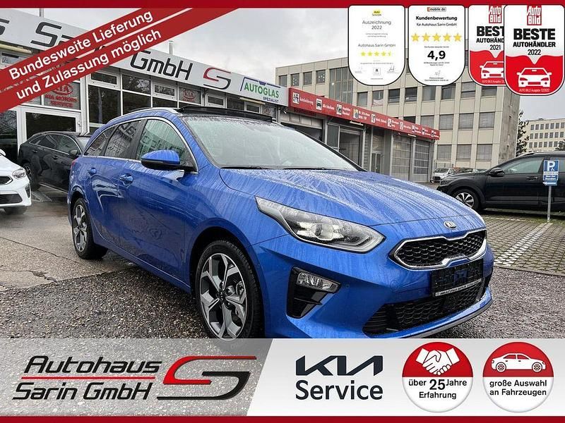Blau Gebraucht 2021 Kia Ceed Sportswagon Platinum Kombi | 25.999 € (Teuer) - Bild 1/4