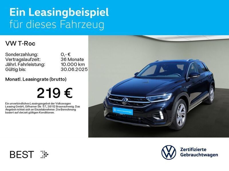 Gebraucht VW T-Roc R-line 150 PS (110 kW) 2024 Deep black perleffekt SUV