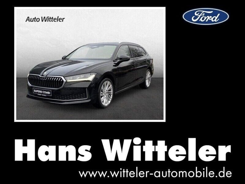 Ebony schwarz Gebraucht 2024 Skoda Superb LAURIN & KLEMENT Kombi | 49.900 € - Bild 1/4