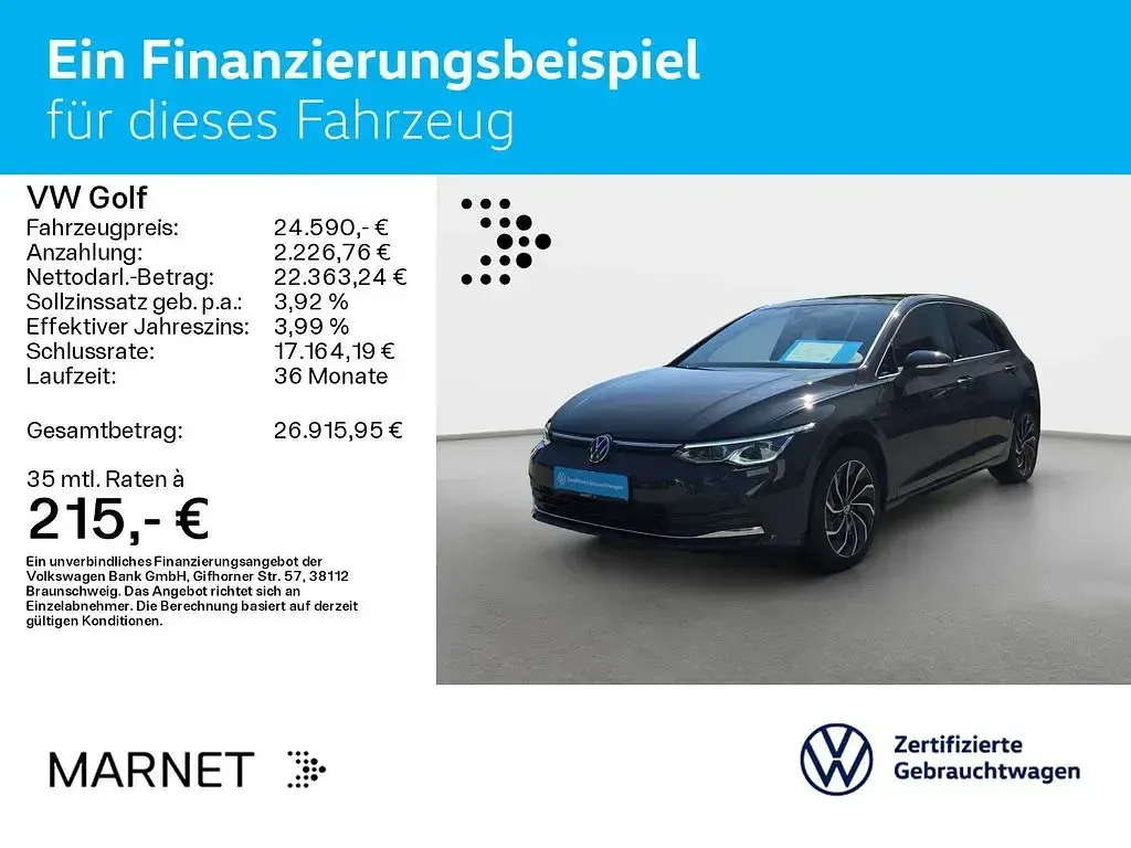 Gebraucht VW Golf VIII Move 150 PS (110 kW) 2024 Uranograu Limousine
