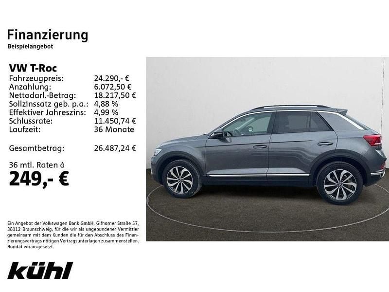 Gebraucht VW T-Roc Style 150 PS (110 kW) 2022 Indiumgrau metallic SUV