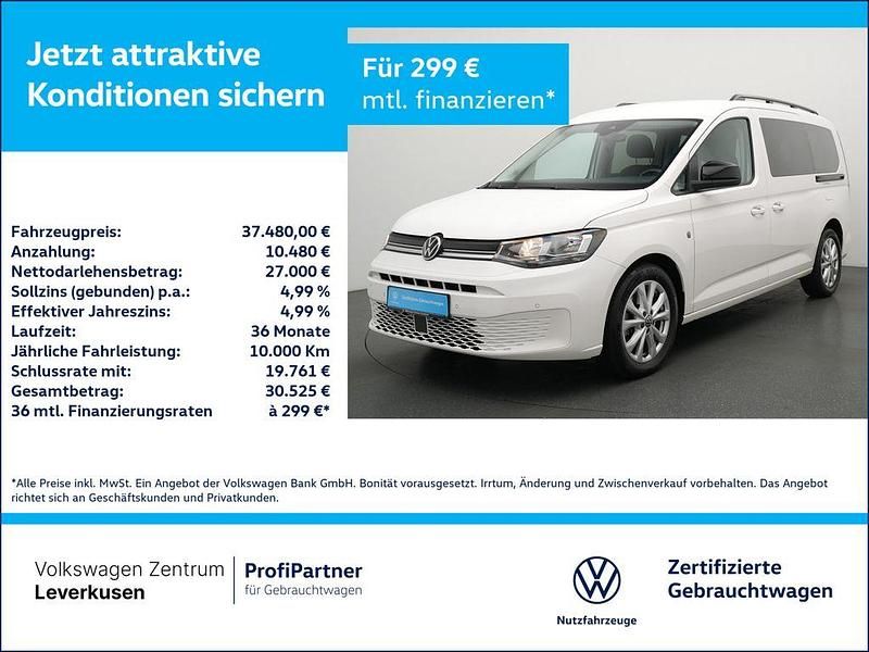 Weiß Gebraucht 2022 VW Caddy Maxi Life Life Van / Kleinbus | 37.480 € (Teuer) - Bild 1/4