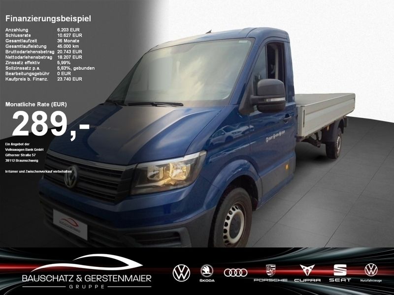 Deep ocean blue (blau) Gebraucht 2019 VW Crafter Van | 22.980 € (Superpreis) - Bild 1/4
