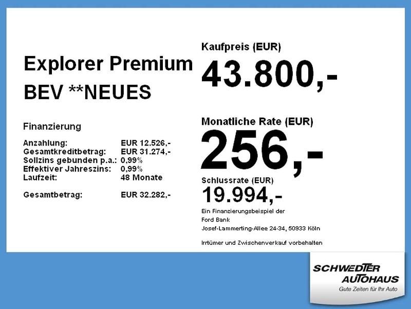 Frost weiß Neu 2025 Ford Explorer Premium SUV | 43.800 € (Superpreis) - Bild 1/2