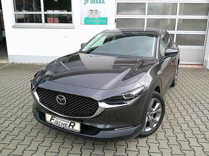 Machine grey Gebraucht 2021 Mazda CX-30 Selection SUV | 23.980 € (Etwas zu teuer) - Bild 1/4