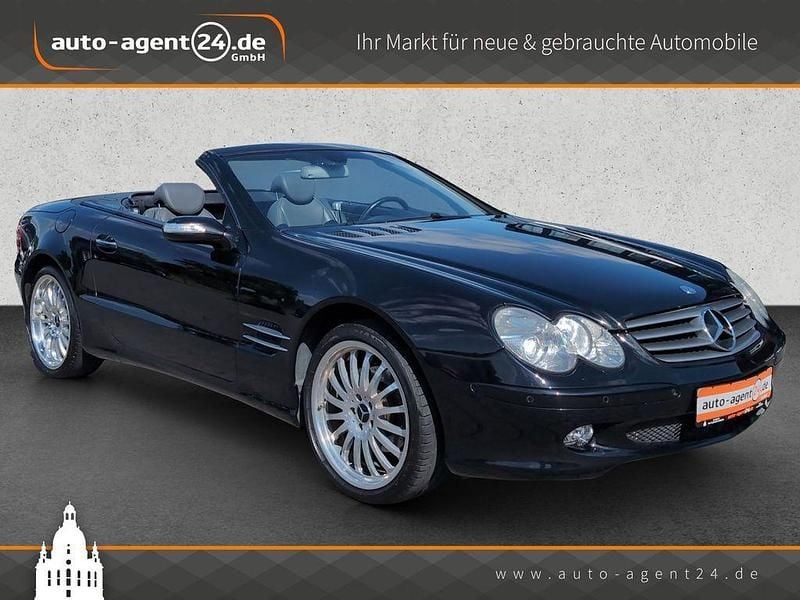 Obsidianschwarz metallic (mb 9197) Gebraucht 2004 Mercedes SL350 Cabrio | 15.990 € (Guter Preis) - Bild 1/4