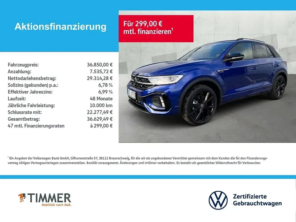 Gebraucht VW T-Roc Style 150 PS (110 kW) 2025 Lapiz blue metallic SUV