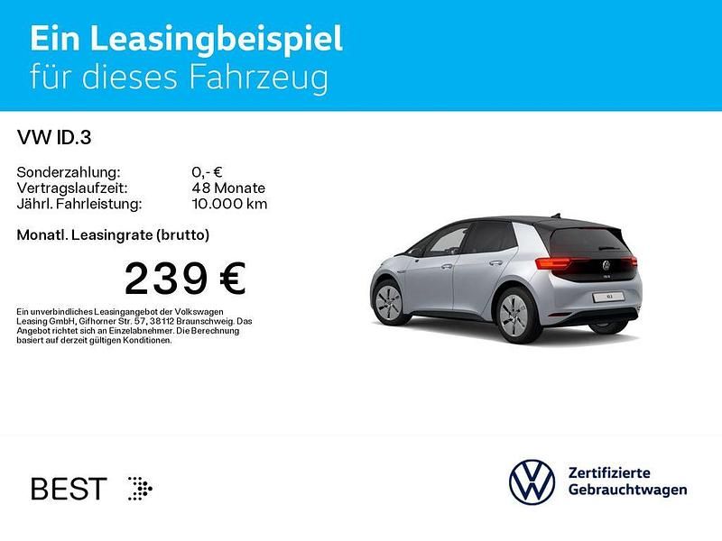 Gebraucht VW ID.3 Pro Performance 150 kW (204 PS) 2021 Silber Kleinwagen