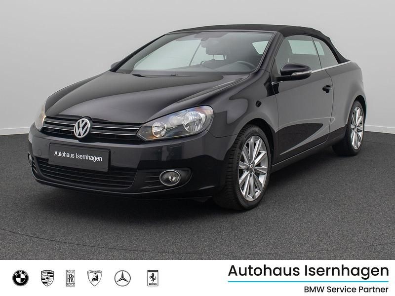Schwarzschwarz Gebraucht 2012 VW Golf VI Basis Cabrio | 8.499 € (Fairer Preis) - Bild 1/4