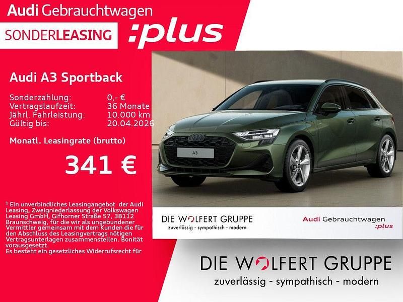 Gebraucht Audi A3 Advanced Plus 204 PS (150 kW) 2025 Distriktgrün metallic Limousine