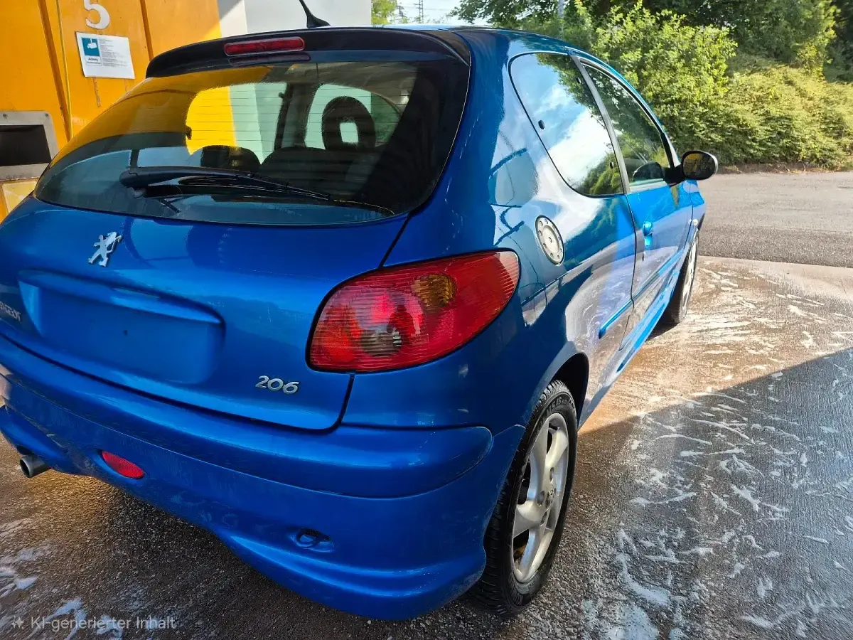 Gebraucht Peugeot 206 Tendance 89 PS (65 kW) 2005 Blau Kleinwagen