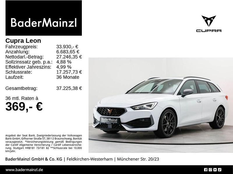 Weiß Gebraucht 2023 Cupra Leon VZ Kombi | 31.530 € (Guter Preis) - Bild 1/3