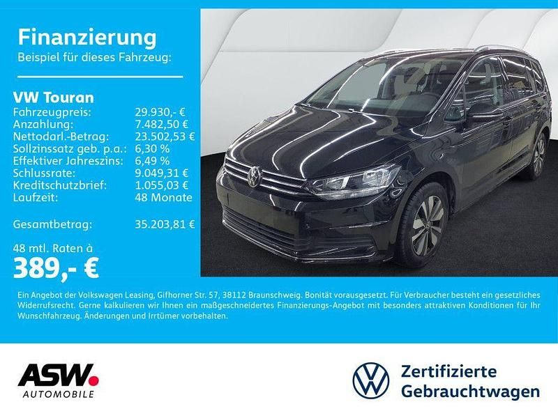 Grenadillschwarz metallic Gebraucht 2025 VW Touran Goal Van / Kleinbus | 29.930 € (Superpreis) - Bild 1/4