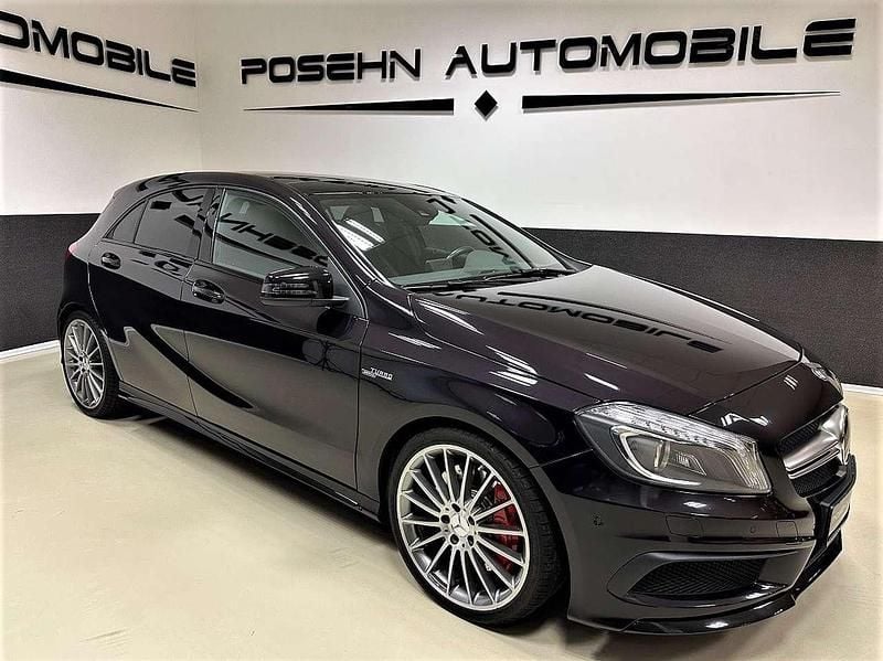 Nordlichtviolett Gebraucht 2014 Mercedes A45 AMG AMG Limousine | 25.950 € (Guter Preis) - Bild 1/4