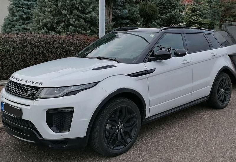 Weiß Gebraucht 2018 Land Rover Range Rover evoque HSE SUV | 22.550 € (Superpreis) - Bild 1/4