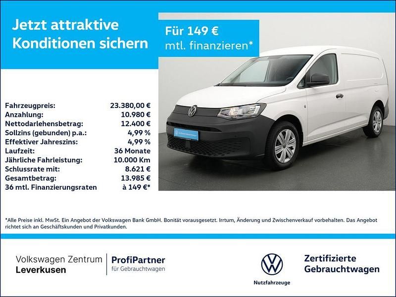 Weiss / candy weiss Gebraucht 2023 VW Caddy Maxi Van / Kleinbus | 23.380 € (Superpreis) - Bild 1/4