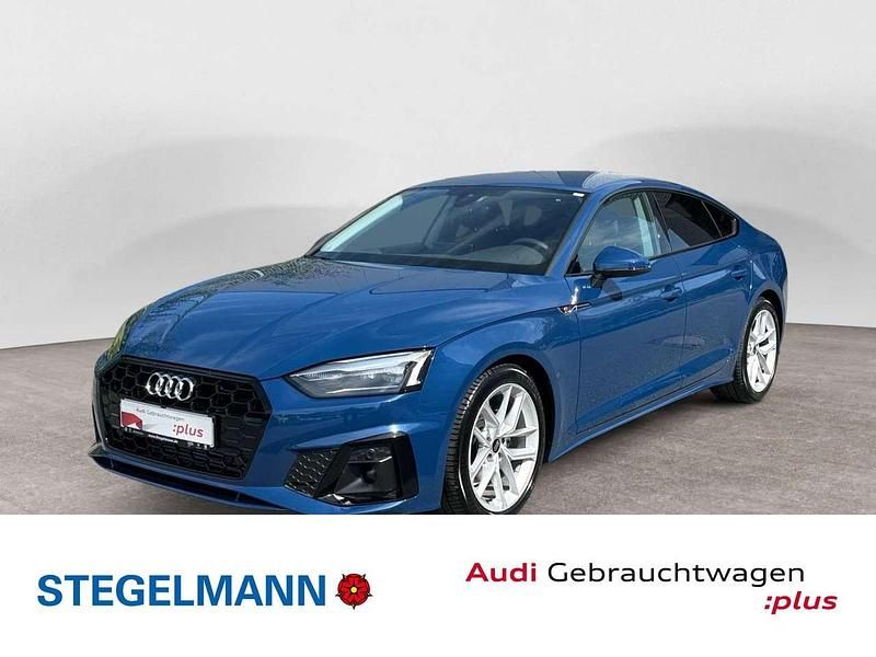 Ascariblau metallic Gebraucht 2024 Audi A5 S-Line Coupé | 42.810 € (Guter Preis) - Bild 1/4