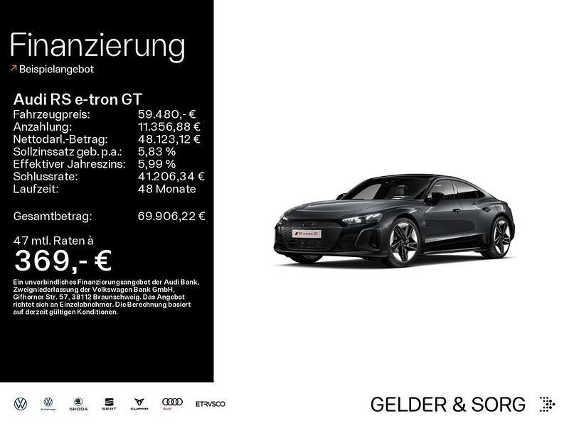 Gebraucht Audi e-tron GT quattro Sport 439 kW (598 PS) 2022 Daytonagrau perleffekt Limousine