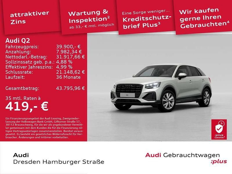 Neu Audi Q2 Advanced Plus 150 PS (110 kW) 2025 Tausilber metallic SUV