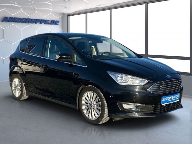 Gebraucht Ford C-MAX Titanium 126 PS (92 kW) 2015 Panther schwarz met Van / Kleinbus
