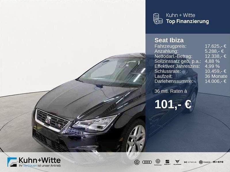 Mitternachtsschwarz Gebraucht 2021 Seat Ibiza Beats Limousine | 17.625 € (Fairer Preis) - Bild 1/3
