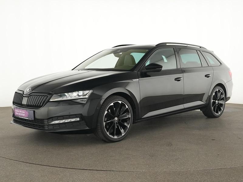 Schwarz magic Gebraucht 2022 Skoda Superb SportLine Limousine | 34.865 € (Etwas zu teuer) - Bild 1/4