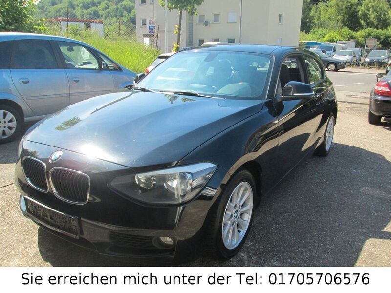 Schwarz Gebraucht 2013 BMW 116 Sport Line Kleinwagen | 7.490 € (Etwas zu teuer) - Bild 1/4